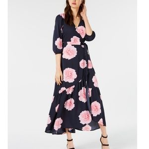 *I'm moving* Bar III Purple Floral Wrap Dress